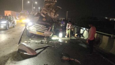 Photo of जयपुर: भांकरोटा पुलिया पर बस-ट्रक की टक्कर, तीन की मौत